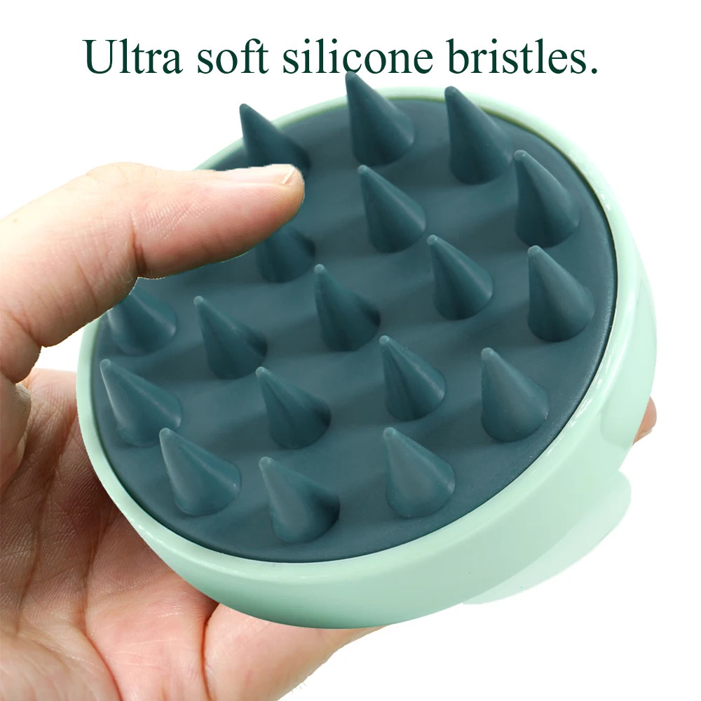 Silicone Shampoo Brush Scalp Massager Hair Washing Comb For Head Body Massage Bath Shower Brush 4