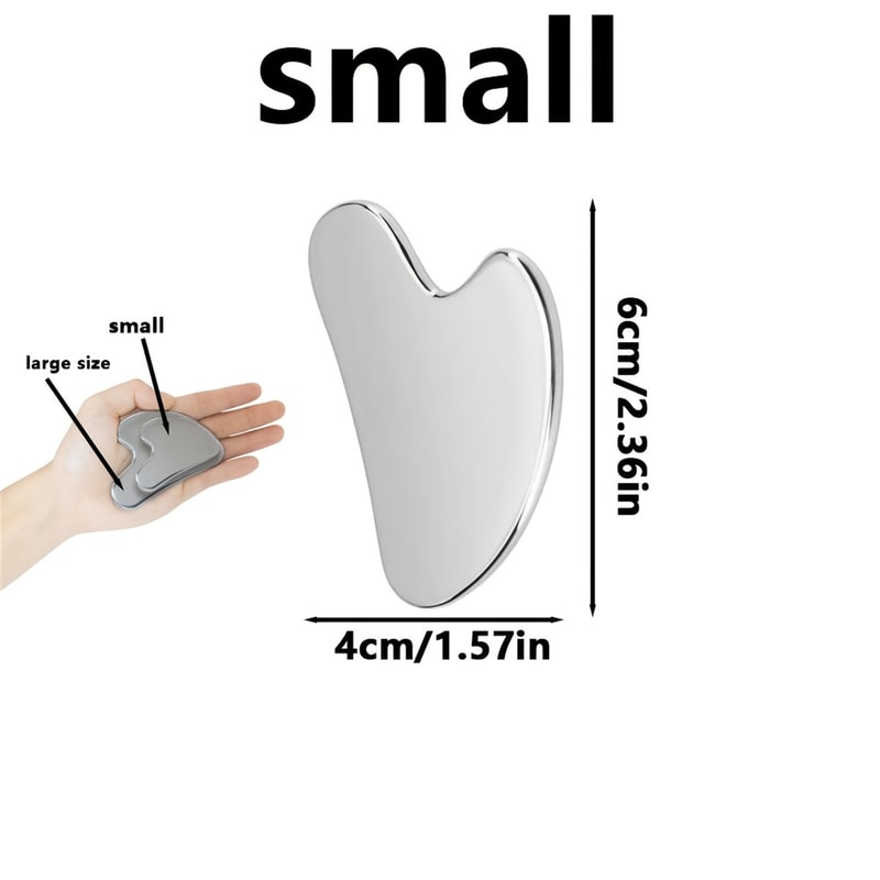 Metal Gua Sha Tool Anti Aging Facial Sculpting Massager For Glowing SkinStainless Steel Skin Care T 8
