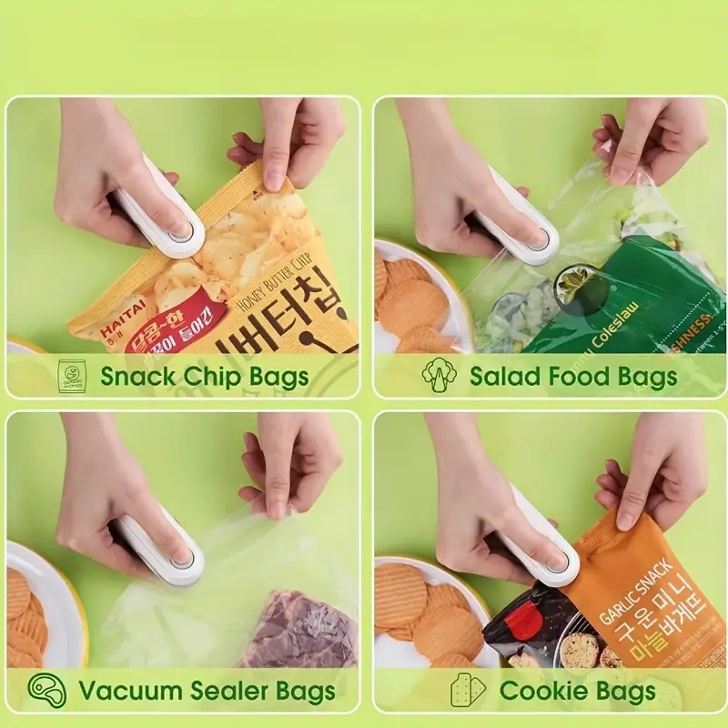 Mini Heat Bag Sealing Machine Handheld Food Packaging Sealer For Plastic Bags 4