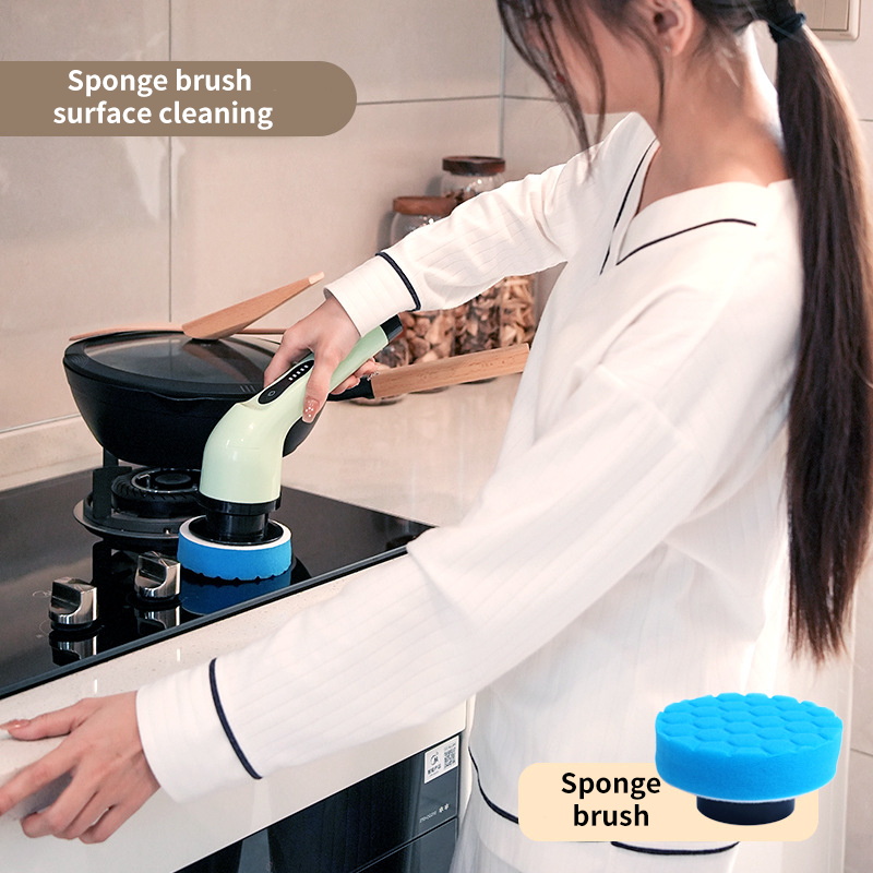 9 In 1 Electric Cleaning Brush Spin Scrubber For Kitchen Bathroom Floors MultiPurpose Cleaning Gadg 3