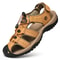 Men Summer Sandals, Genuine Leather Casual Shoes for Outdoor & Beach