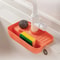 Household Silicone Sink Drain Rack Splash-Proof Water Collecting Pad & Sponge Storage Box