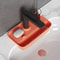 Household Silicone Sink Drain Rack Splash-Proof Water Collecting Pad & Sponge Storage Box