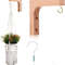 Nordic Natural Wood Wall Plant Hangers, Sturdy Hanging Flower Pot Hook for Lanterns, Wind Chimes & Balcony Decor