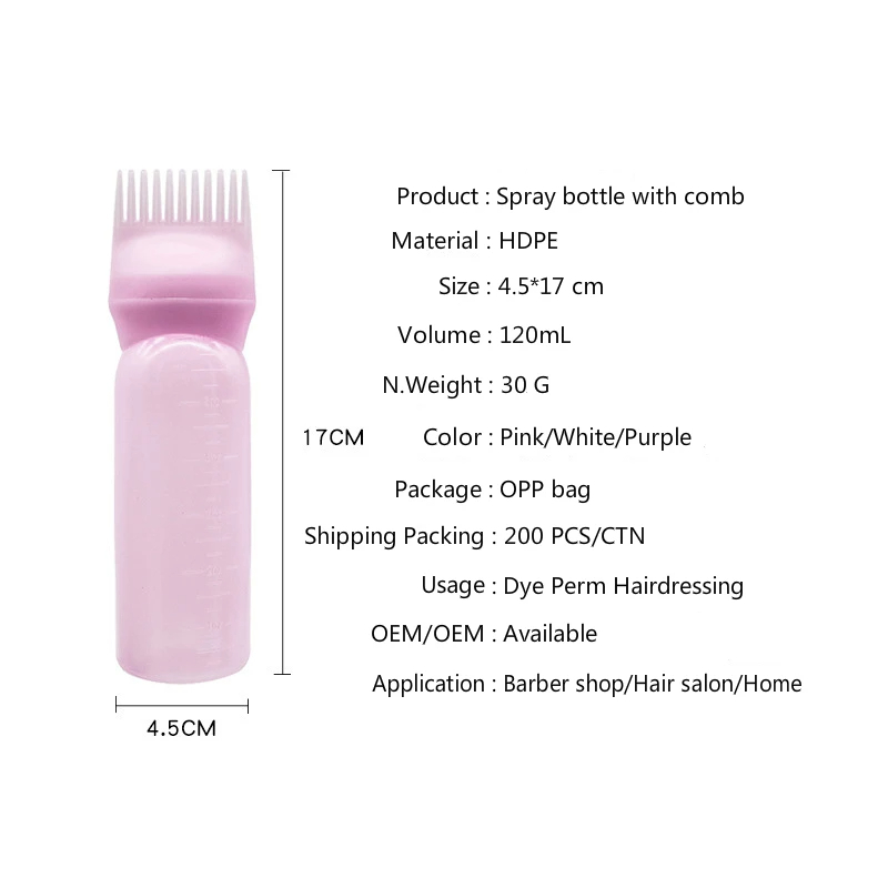 Salon Hair Oil Bottle Premium Hair Care Tools For Coloring Dyeing Styling 2
