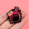 Cute Black Cat Enamel Pin Animal Brooch Lapel Pins for Backpack, Clothing & Witch Jewelry Halloween Gifts