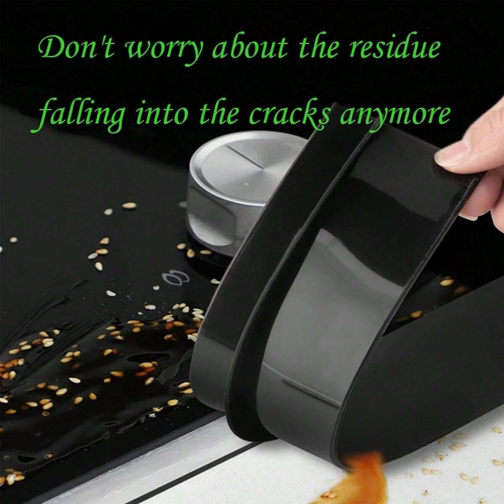 Premium Silicone Gap Strip Kitchen Gas Stove Sealing Strip for Anti Oil & Anti Stain Protection