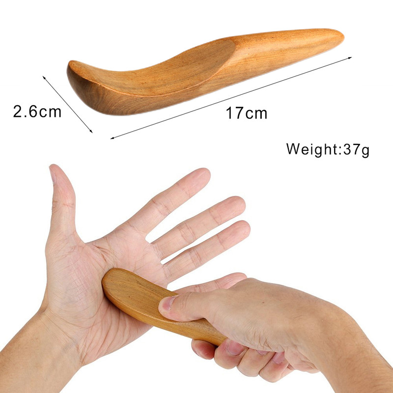 Wooden Lymphatic Drainage Massager Anti Cellulite Body Shaping Gua Sha Tool For Sore Muscle Relief 8