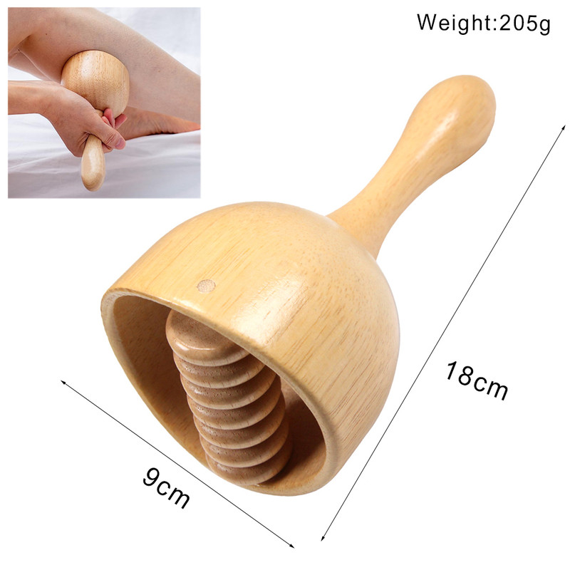 Wooden Lymphatic Drainage Massager Anti Cellulite Body Shaping Gua Sha Tool For Sore Muscle Relief 10