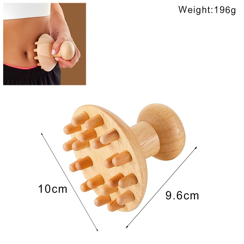 Wooden Lymphatic Drainage Massager Anti Cellulite Body Shaping Gua Sha Tool For Sore Muscle Relief 17