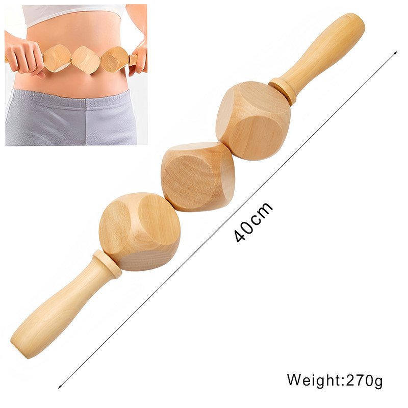 Wooden Lymphatic Drainage Massager Anti Cellulite Body Shaping Gua Sha Tool For Sore Muscle Relief 18