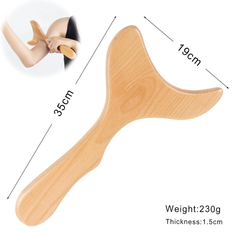 Wooden Lymphatic Drainage Massager Anti Cellulite Body Shaping Gua Sha Tool For Sore Muscle Relief 26