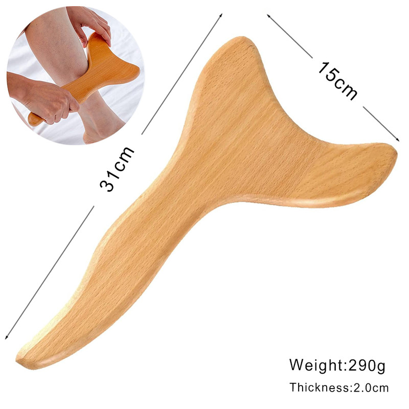 Wooden Lymphatic Drainage Massager Anti Cellulite Body Shaping Gua Sha Tool For Sore Muscle Relief 27