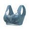 Womens Plus Size Push Up Bra, Ice Silk Seamless Bralette with Lace Trim, Wireless Comfort for Summer & Everyday Wear