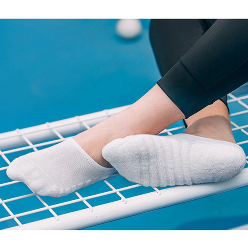 Mens Fashion Boat Socks,Cotton Sport Socks with Silicone Anti Slip Grip, Breathable Towel Bottom, Plus Size Invisibl