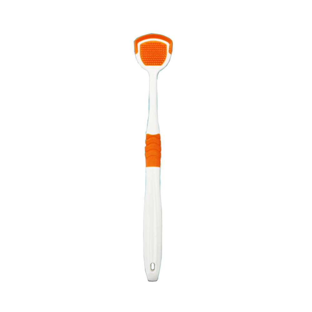 Reusable Silicone Tongue Scraper Brush for Adults & Kids Washable Tongue Cleaning Tool for Fresh Breath & Oral Hygiene