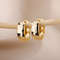 Trendy Hoop Earrings for Women,Stainless Steel Gold &Silver Small Hoops,Hypoallergenic Piercing Jewelry,Minimalist studs