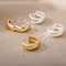 Trendy Hoop Earrings for Women,Stainless Steel Gold &Silver Small Hoops,Hypoallergenic Piercing Jewelry,Minimalist studs