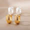 Trendy Hoop Earrings for Women,Stainless Steel Gold &Silver Small Hoops,Hypoallergenic Piercing Jewelry,Minimalist studs