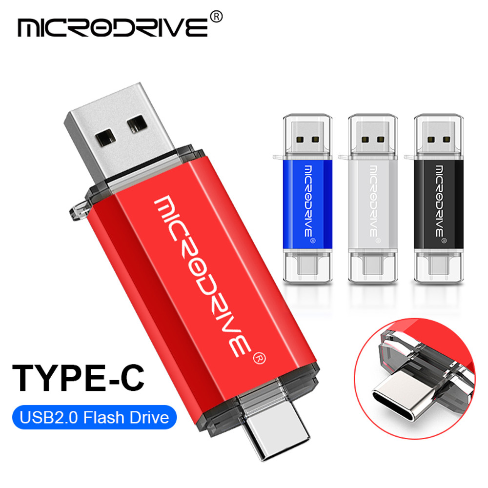 Dual-Port Type C USB Flash Drive – 2-in-1 OTG Pen Drive for Phones & PCs