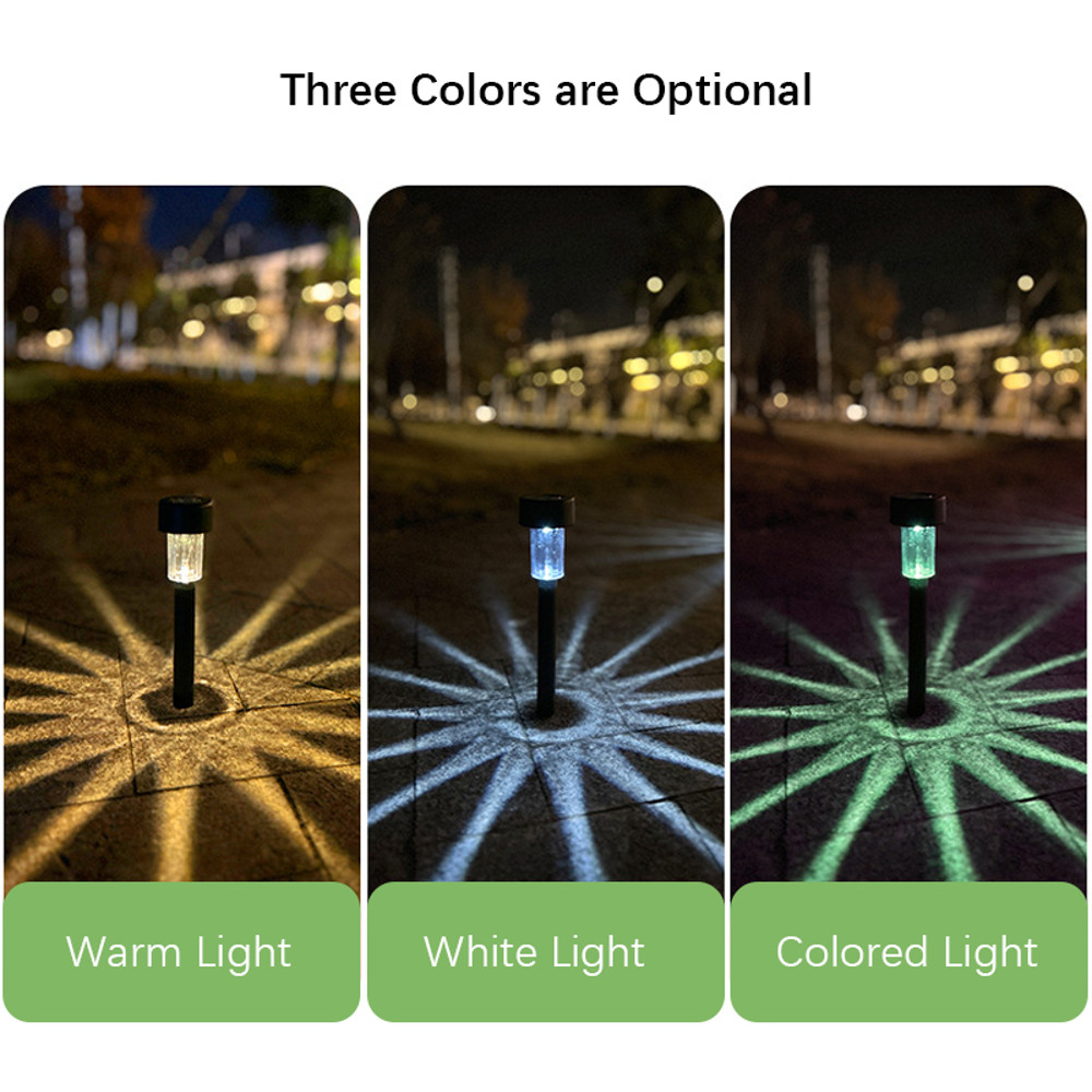 Smart SolarPowered Outdoor Lawn Lamps Waterproof Garden Lights Rain LED Intelligent Lighting 2