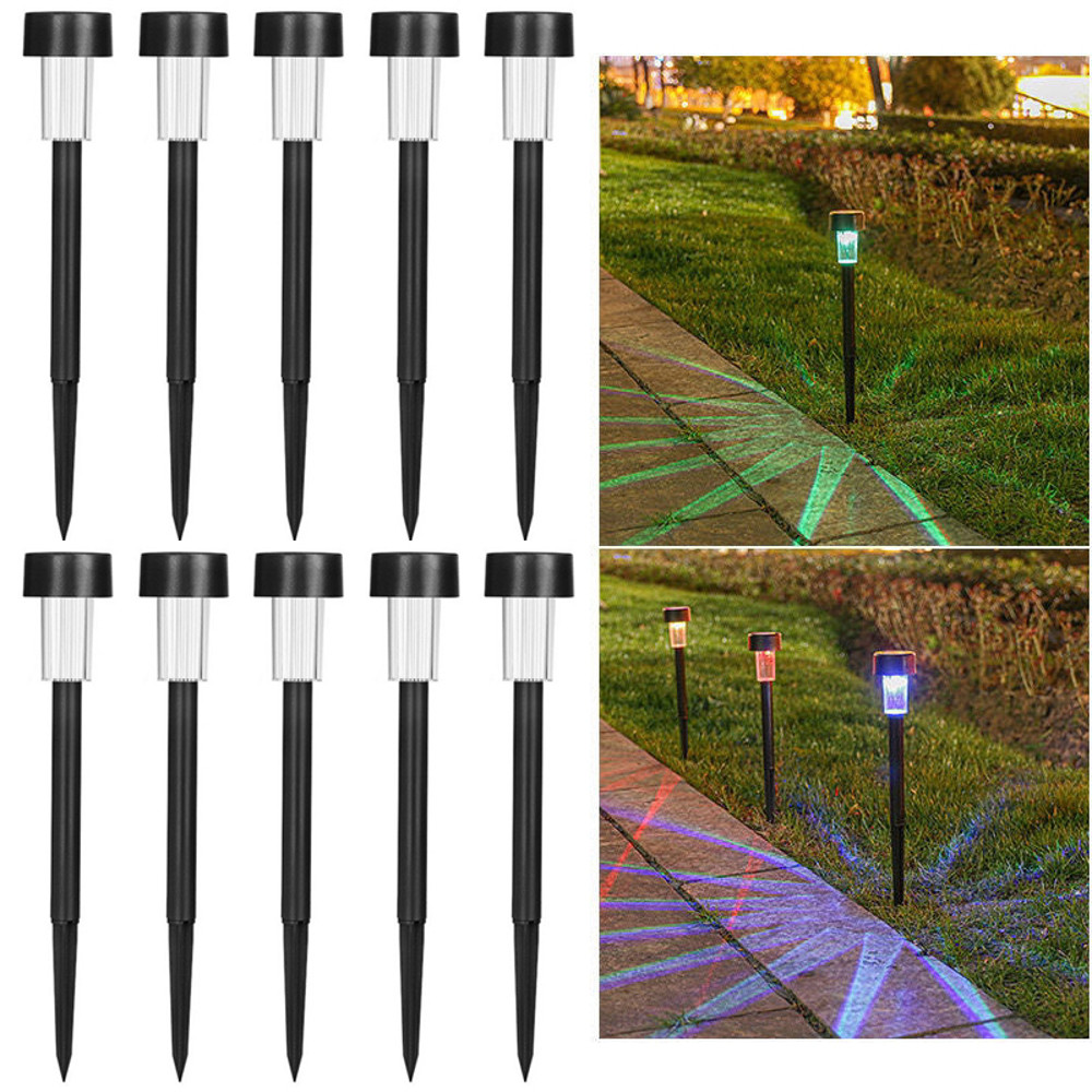 Smart SolarPowered Outdoor Lawn Lamps Waterproof Garden Lights Rain LED Intelligent Lighting 8