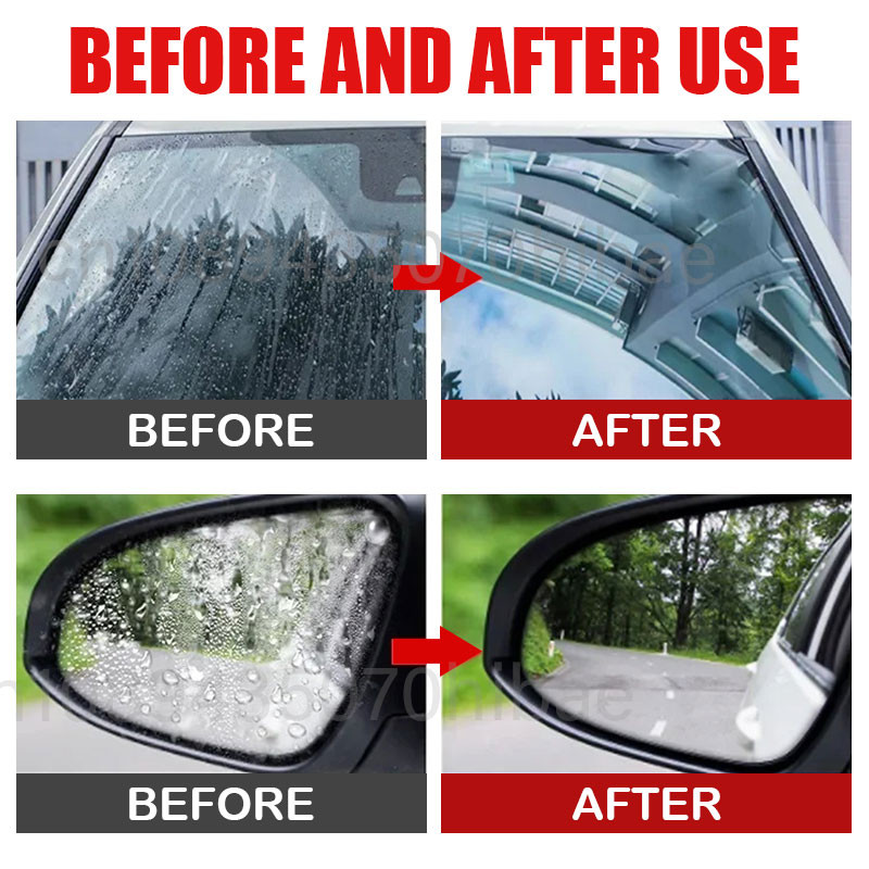 Car Glass Anti Rain Spray Nano Hydrophobic Coating for Waterproofing & Oil Film Removal