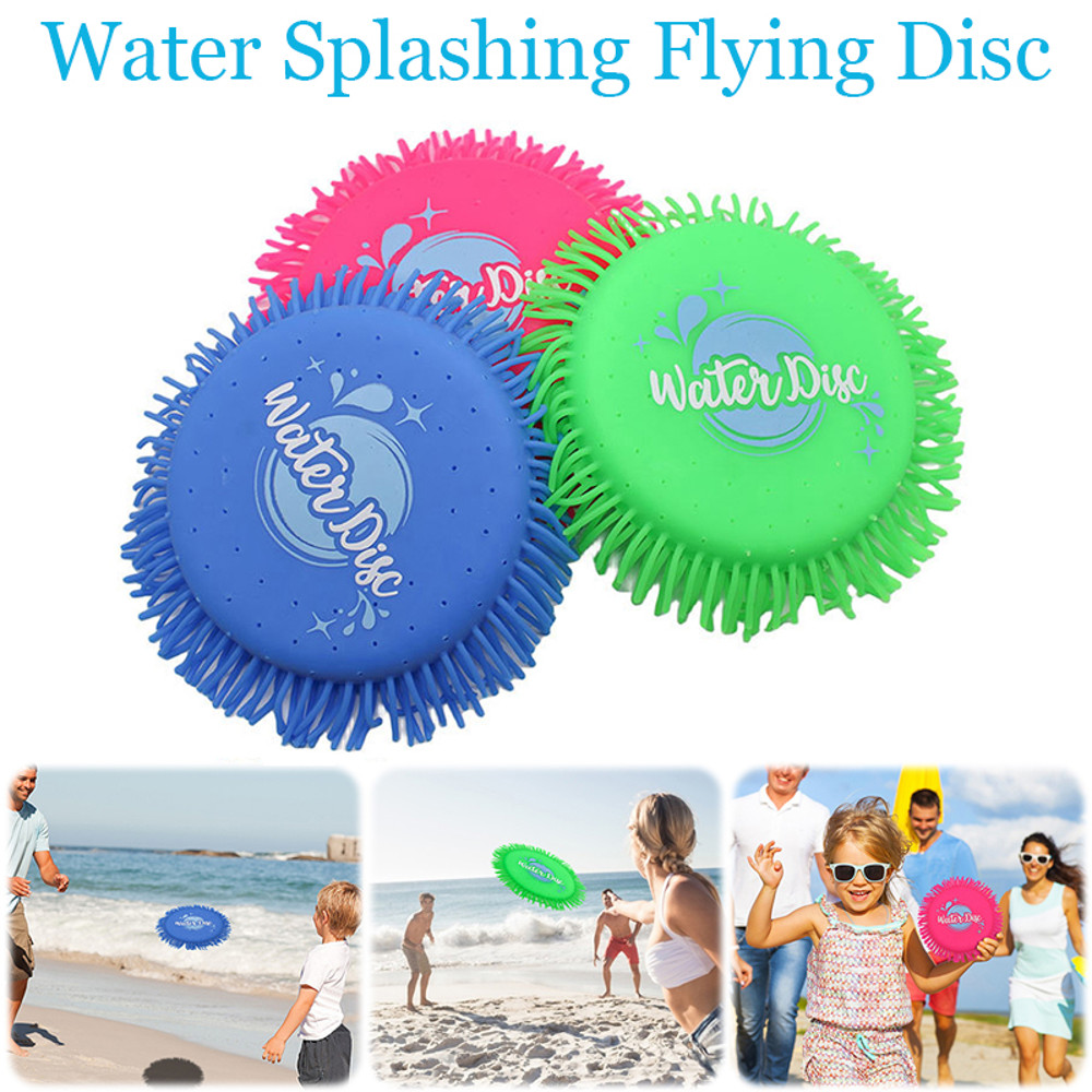 Splash Water Flying Disc Toys Fun Water Toys For Kids Adults Flying Spinner Toy For Beach Park Ba 2