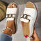 Ladies Comfortable Beach Slides Wide Width Open Toe Casual Mules With Arch Support Shock Absorptio 5