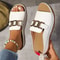Ladies Comfortable Beach Slides Wide Width Open Toe Casual Mules With Arch Support Shock Absorptio 5