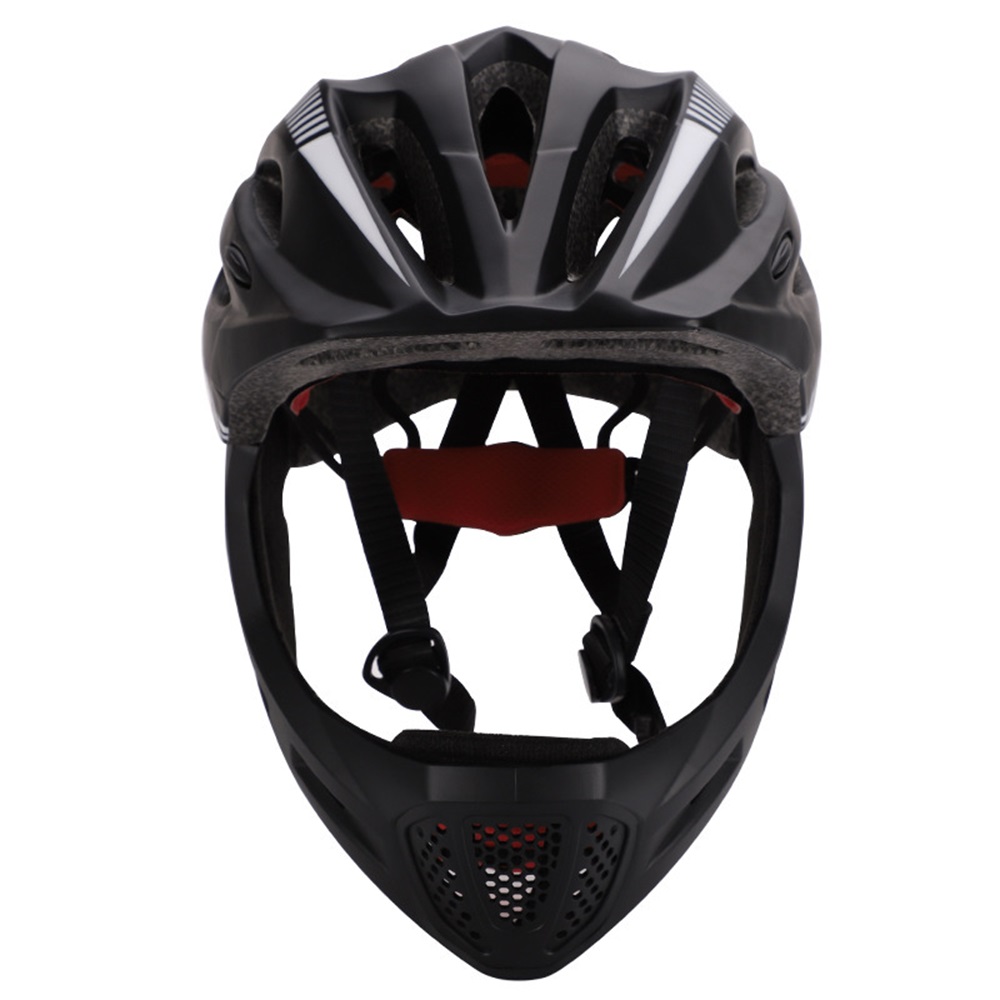 Kids Full Covered LED Bike Helmet, MTB Balance Bike Sports Safety, Downhill Scooter BMX Child Protective Gear