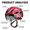 MTB Bike Helmet Ultralight Cycling Helmet With LED Lights Integrally Molded Safe Sports Hat Goggles 3