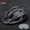 MTB Bike Helmet Ultralight Cycling Helmet With LED Lights Integrally Molded Safe Sports Hat Goggles 9
