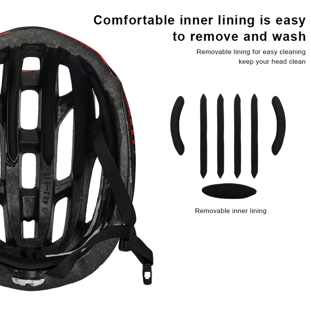 Bicycle Helmet With Ventilation Ultralight Bike Helmet OnePiece Design Unisex Racing Lightweight Cy 1