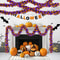 Halloween Tinsel Garland, Purple Tinsel Garland, Pumpkin Bat Halloween Decoration, Indoor Outdoor Garden Party Porch