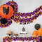 Halloween Tinsel Garland, Purple Tinsel Garland, Pumpkin Bat Halloween Decoration, Indoor Outdoor Garden Party Porch