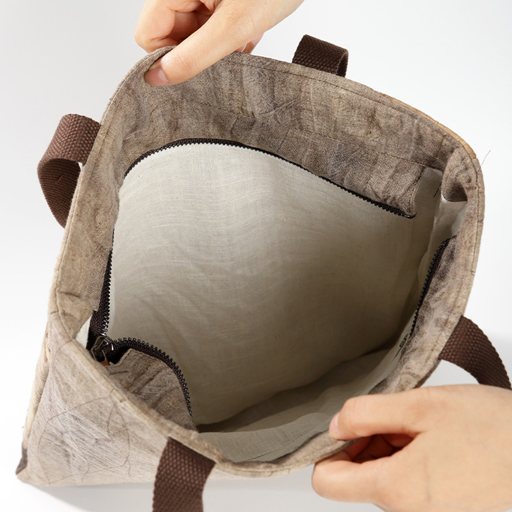 Handmade Original Design Tote Bag Women with Zipper Canvas Tone Splicing, Gym Tote Handbag, Nurse Work Yoga Bag