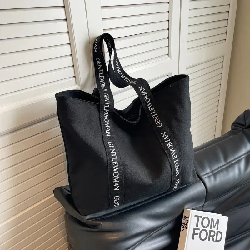 Hot Selling Canvas Shopping Bag, Fashion and Leisure Zipper Women's Tote Bag, New High Quality Large Capacity bag