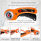 45mm Rotary Cutter with 5 Blades, Fabric Cutter with Safety Lock, Quilting Sewing Leather Cutting Perforating Tool