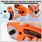 45mm Rotary Cutter with 5 Blades, Fabric Cutter with Safety Lock, Quilting Sewing Leather Cutting Perforating Tool