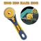 Fabric Sewing Leather Cloth Cutting Tool 60mm Round Hob Rotary Cutter, Patchwork Quilting Flat Rubber Hob