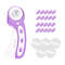 Purple Rotary Cutter Kit with A4 Cutting Mat, Blades, Sewing Clips, Ruler, Patchwork DIY Fabric Cutting Sewing Tools