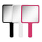 Square Makeup Vanity Mirror with Handle, Eyelash Extension Handheld Mirror, Compact Hand Mirror for SPA Salon