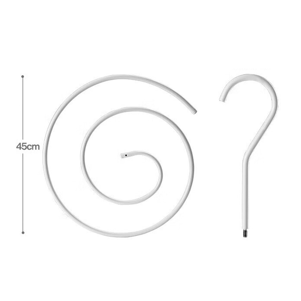 Round Spirals Sheet Hanger,Multi Functional Balcony Rotating Spirals Drying Rack for Quilt, Bed Sheets, & Clothes