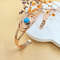 Turquoise Inlay Magnetic Bracelet For Women  Pure Copper Adjustable Healing Jewelry Ideal Mothers D 0