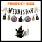 Wednesday Themed Party Supplies, Horror Birthday Banner, Halloween Decorations Kit with Wednesday Inspired Party Banner