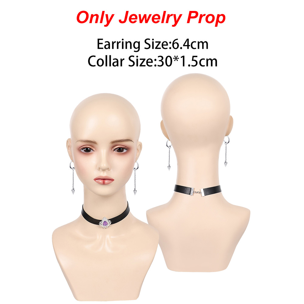 Fantasia Mira Earrings Choker Cosplay Jewelry Cartoon Demon Hunter of KPop Disfraz Costume Accessories Halloween Carnival Prop