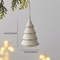 Handcrafted Ceramic Christmas Tree Decoration, Unique Hanging Puff Ornament Gift for Christmas,Thanksgiving & Halloween