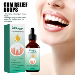 advanced gum repair serum drops, relieve receding gums, gingival swelling & promote oral periodontal hygiene, 30ml