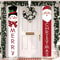 Jumbo Snowman & Santa Claus Door Banner, 2PC Merry Christmas Decoration for Wall, Fireplace, Home Xmas 2025 Party Decor